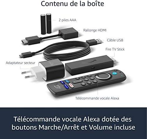Contrôle total : Amazon Fire TV Stick avec télécommande vocale Alexa ‍(avec boutons de contrôle de la TV) | Appareil de streaming HD