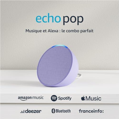 Découvrez Echo Pop : La compacte enceinte connectée Bluetooth et Wi-Fi avec Alexa | Lavande